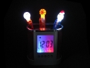 Ellipsoidal Colorful Light Calendar Penholder (for Christmas gifts)